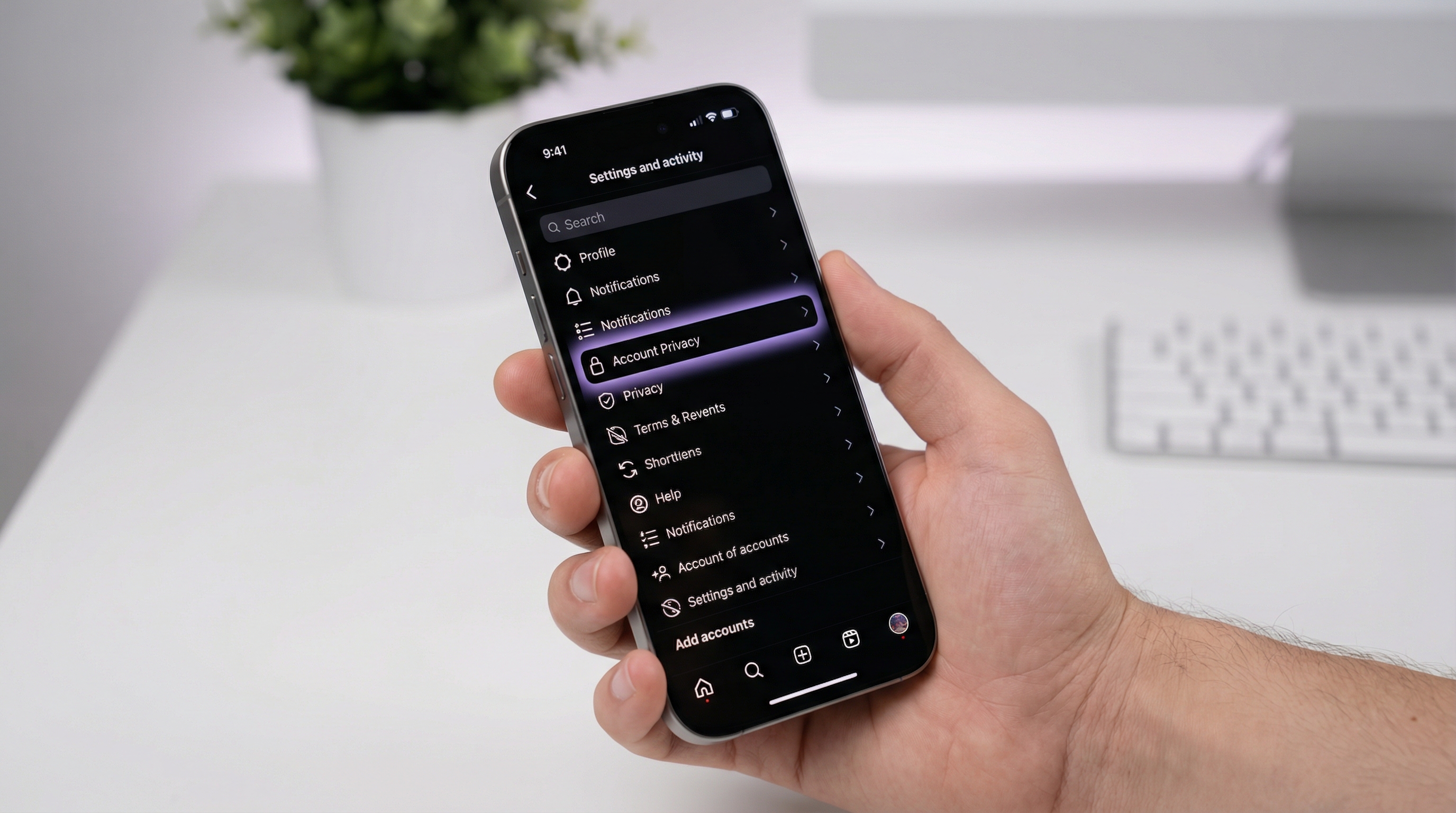 Hesap Gizliliğini Bulun